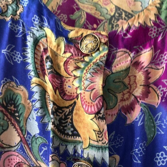 Adini Vintage Boho Maxi Dress size M - Picture 4 of 7